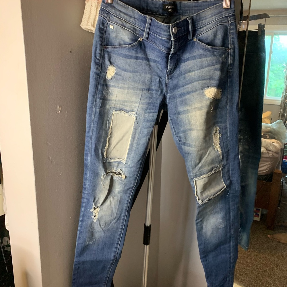 Bebe Distressed Jeans - Picture 1 of 2